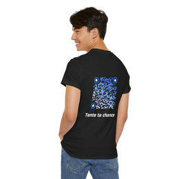 T-shirt Noir - Qr code Cascade - unisexe