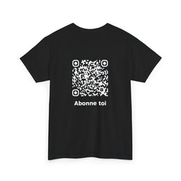 T-shirt Noir - Qr code Neige - unisexe