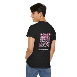 T-shirt Noir - Qr code Sakura - unisexe
