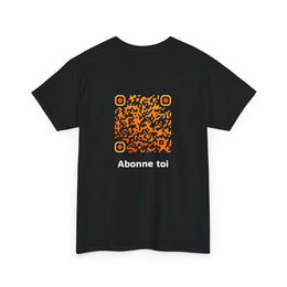 T-shirt Noir - Qr code Tigre - unisexe