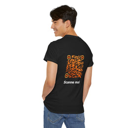 T-shirt Noir - Qr code Tigre - unisexe