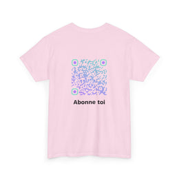 T-shirt Rose - Qr code Boréal - unisexe