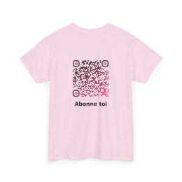 T-shirt Rose - Qr code Tentation - unisexe
