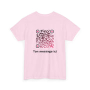 T-shirt Rose - Qr code Tentation - unisexe