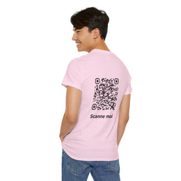 T-shirt Rose - Qr code Signature - unisexe