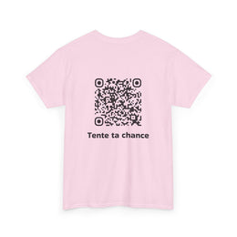 T-shirt Rose - Qr code Signature - unisexe