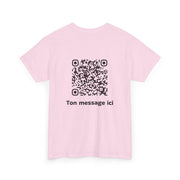 T-shirt Rose - Qr code Signature - unisexe