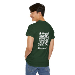 T-shirt Vert foncé - Qr code Neige - unisexe