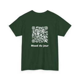 T-shirt Vert foncé - Qr code Neige - unisexe