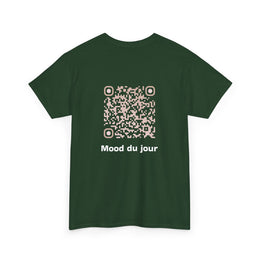 T-shirt Vert foncé - Qr code Sable - unisexe
